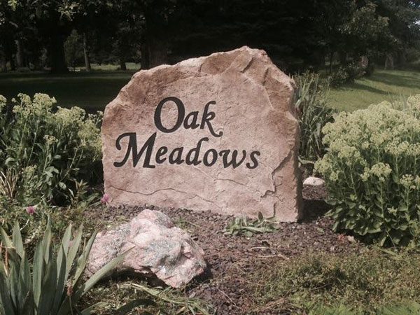 Oak Meadows Development Sign