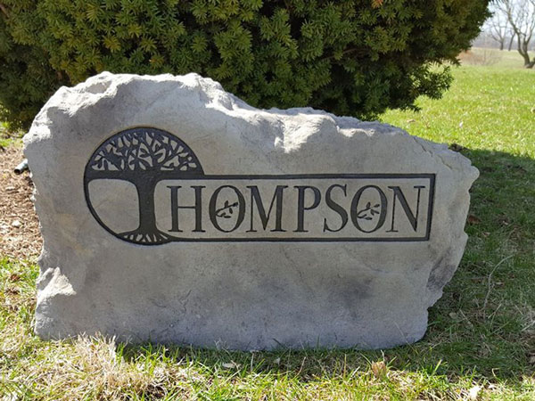 Thompson Name Stone