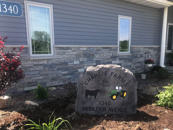 Charlie Farms Sign